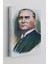 Atatürk Portre Tablosu Mustafa Kemal Atatürk Dikdörtgen Dekoratif Kanvas Tablo 1