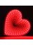 3D Heart Tunnel Lamp Red LED Light 3D Işıklı Dekor Kalp Işık Usb+Pilli LED Işık Dekor Masa Lambası Yılbaşı Işıkları 1