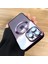 Iphone 14 Pro Uyumlu Kılıf Kamera Lens Üstü Kapalı Koruma Orta Logo Gösterir Halkalı Şeffaf 1