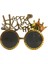 Yılbaşı Gözlük Happy New Year Gold 1