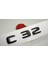 C 32 Bagaj Parlak Siyah Abs 3m 3D Yazı Logo 1