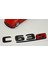 C 63S Bagaj Parlak Siyah Abs 3m 3D Yazı Logo 3