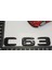 C 63 Bagaj Parlak Siyah Abs 3m 3D Yazı Logo 5