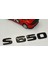 S 650 Bagaj Parlak Siyah Abs 3m 3D Yazı Logo 3