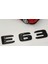 E 63 Bagaj Parlak Siyah Abs 3m 3D Yazı Logo 3