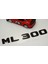 ml 300 Bagaj Parlak Siyah Abs 3m 3D Yazı Logo 3
