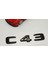 C 43 Bagaj Parlak Siyah Abs 3m 3D Yazı Logo 3