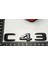 C 43 Bagaj Parlak Siyah Abs 3m 3D Yazı Logo 5