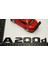 A 200D Bagaj Parlak Siyah Abs 3m 3D Yazı Logo 5