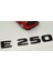 E 250 Bagaj Parlak Siyah Abs 3m 3D Yazı Logo 3