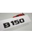B 150 Bagaj Parlak Siyah Abs 3m 3D Yazı Logo 1
