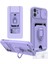 Apple iPhone 11 Kılıf ve Kart Tutucu Halkalı Stand [manyetik] Apple iPhone 13 Pro Max Için Sıvı Silikon Çizilmeye Dayanıklı Darbeye Dayanıklı Lensi Kamera Koruma Kılıfı Lila 2