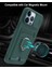 Apple iPhone 11 Kılıf ve Kart Tutucu Halkalı Stand [manyetik] Apple iPhone 13 Pro Max Için Sıvı Silikon Çizilmeye Dayanıklı Darbeye Dayanıklı Lensi Kamera Koruma Kılıfı Koyu Yeşil 2