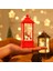 LED Işıklı Mum Noel Baba Kardan Adam Dekor Işık Yılbaşı Işıkları Dekor Masa Lambası Pilli LED Işık 2