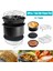 Paslanmaz 6 inç Yui / Xiaomi / Philips / Kumtel Uyumlu Air Fryer Aksesuarı - Siyah / Gümüş (Yurt Dışından) 3