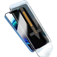 Tunaplus Apple iPhone 13 Pro Max Zore Süper Fast Anti-Dust Kolay Uygulanan Privacy Temperli Ekran Koruyucu