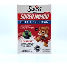 Swiss Bork Super Immoo Immuneks Erişkin Elderberry, Vitamin D, Ester C Vitamini, Çinko Pikolinat Im