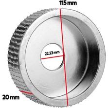 Badem10 Rodex Ahşap Taşlama Törpüleme Oyma Eğe Diski Ahşap Kesici 115 mm