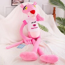 Elifeshop Ithal Kumaş Efsane The Pink Panther Pembe Panter Aksiyon Figür Tişörtlü Peluş Oyuncak 60 Cm.