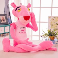 Elifeshop Ithal Kumaş Efsane The Pink Panther Pembe Panter Aksiyon Figür Tişörtlü Peluş Oyuncak 60 Cm.