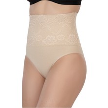 Emay İç Giyim Emay Önü Dantelli Yüksel Bel Slip Korse 2090 Ten
