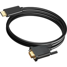 USB C - VGA Adaptör Kablosu 10GBPS 1080P Monitörler Için Dönüştürücü(Yurt Dışından)