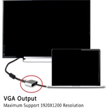 USB タイプ C () - 4K VGA Av Adaptör Video Dönüştürücü