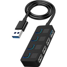 Sürücü Için Genişletilmiş Kablolu 4 Bağlantı Noktası USB 3.0 Hub