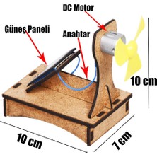 Eğitici Hobi Okul Projesi-4 Güneş Paneli ile Motor Çalıştırma Yapım Seti - Demonte Ürün