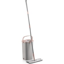 Sillgech Flat Mop Temizlik Paspas Seti Gri-Pudra EH-201