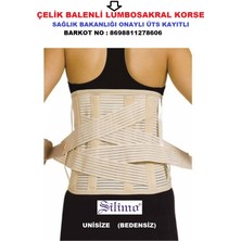 Silimo Bel Kayması Korsesi Bel Tutulması Çelik Çubuklu Kuşak Korse Kemer