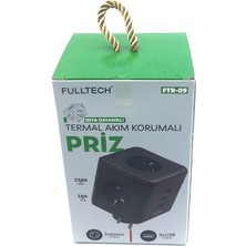 Fulltech 3xsoket - 3xusb Isıya Dayanıklı Termal Akım Korumalı Priz