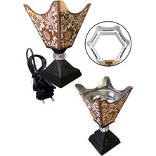 RoseRoi Elektrikli Metal Dekoratif Buhurdanlık Tütsülük