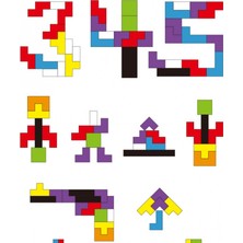 Sam Toys Eğitici Ahşap Blok Tetris Zeka Oyunu