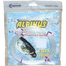 Captain Alpinus Poşet Misina 4x25 Bağlantılı 100mt Beyaz  0.60 MM