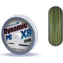 Captain Captain Dynamic Soft PE 8 Örgü İp Misina 100mt Yeşil