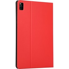 xPhone Store Xiaomi Redmi Pad Için 10.61 Voltaj Elastik Doku Flip Tablet Deri Kılıf (Kırmızı) (Yurt Dışından)