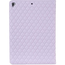 xPhone Store Ipad 8/7/6/5 Için 9,7 Inç Zarif Eşkenar Eşekli Doku Yatay Flip Deri Tablet Kılıfı (Mor) (Yurt Dışından)