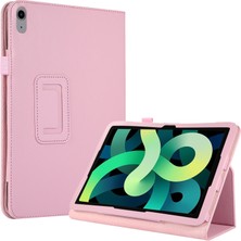 xPhone Store Ipad Için 10. Nesil 10.9 2022 Litchi Doku Deri Akıllı Tablet Kılıfı (Pembe) (Yurt Dışından)