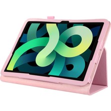 xPhone Store Ipad Için 10. Nesil 10.9 2022 Litchi Doku Deri Akıllı Tablet Kılıfı (Pembe) (Yurt Dışından)