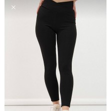 Egn Fashion Yüksek Bel, Çapraz Toplayıcı, Çelik Örme Tayt