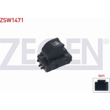 Otoco Renault Fluence 09-/laguna Iıı 07-15/megane Iıı 08-15/latıtude 11-Cam Açma Anahtarı Tekli 4 Pin
