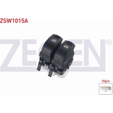 Otoco Renault Clıo Iıı 2005-2012 Cam Açma Anahtarı Çiftli 10 Pin Beyaz Soketli Turuncu Işık 8200214943