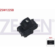 Otoco C-Elysee - 301 2012-/ Ds3 2009-2013 Cam Açma Anahtarı Tekli 6 Pin Siyah Soketli 96657927ZD