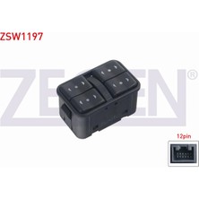 Otoco Opel Astra G - Zafıra A 1998-2005/ Merıva A 2003-2010 Cam Açma Anahtarı Grup 12 Pin 93350567