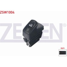 Otoco Renault Megane I 1996-2003 Cam Açma Anahtarı Tekli 5 Pin Turuncu Işık 7700838099