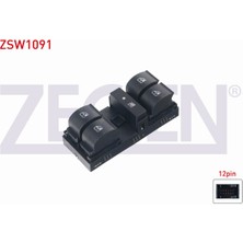 Otoco Fıat Doblo 2010-/ Opel Combo D 2012- Cam Açma Anahtarı Grup 12 Pin Yeşil Işık 735498686