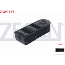 Otoco Opel Astra H - Zafıra B 2004-2011 Ayna Ayar ve Cam Açma Anahtarı Grup 18 Pin 13228877