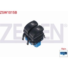 Otoco Renault Clıo Iıı 2005-2012 Cam Açma Anahtarı Çiftli 10 Pin Mavi Soketli Turuncu Işık 8200214943