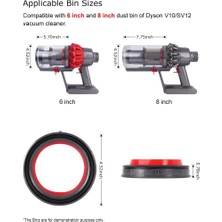 Gorgeous Dyson V10 SV12 Için Elektrikli Süpürge-Toz Kutusu Üst Sabit Sızdırmazlık Halkası Değiştirme Ataşmanı Yedek Parça Yenı Aksesuarlar (Yurt Dışından)